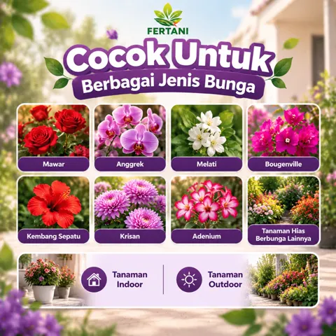 Foto mawar, anggrek, melati, bougenvil, kembang sepatu, krisan, dan adenium